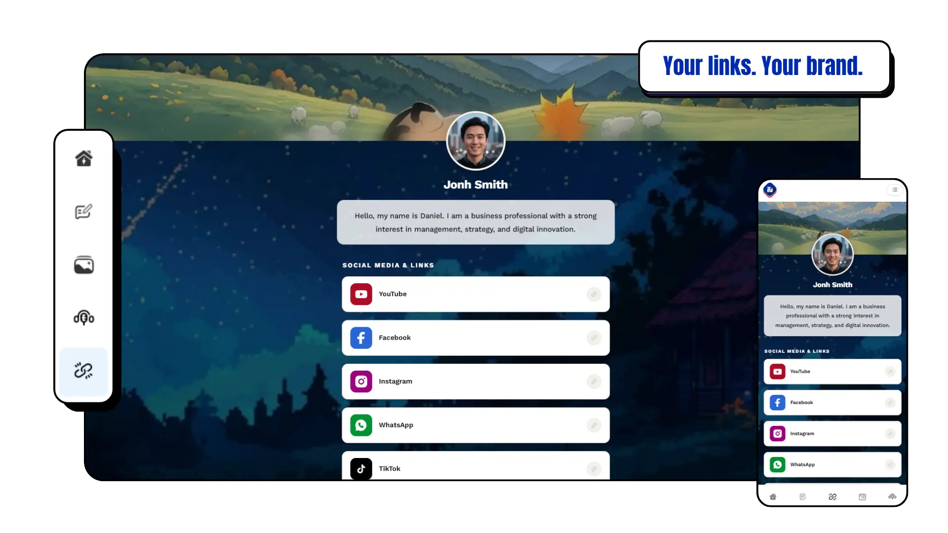 Serey link-in-bio demo