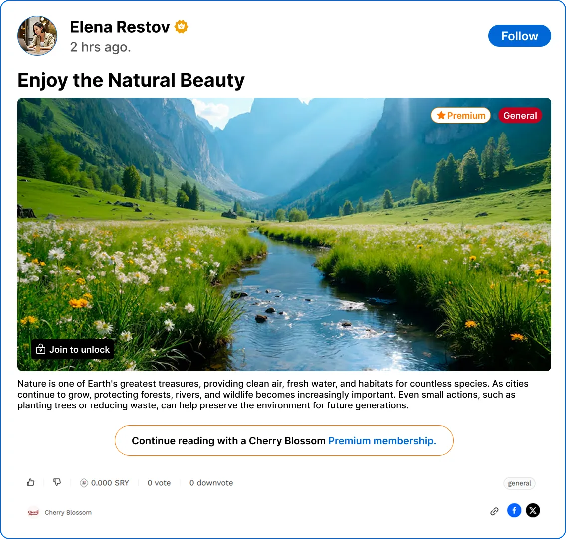Paid subscriptions demo